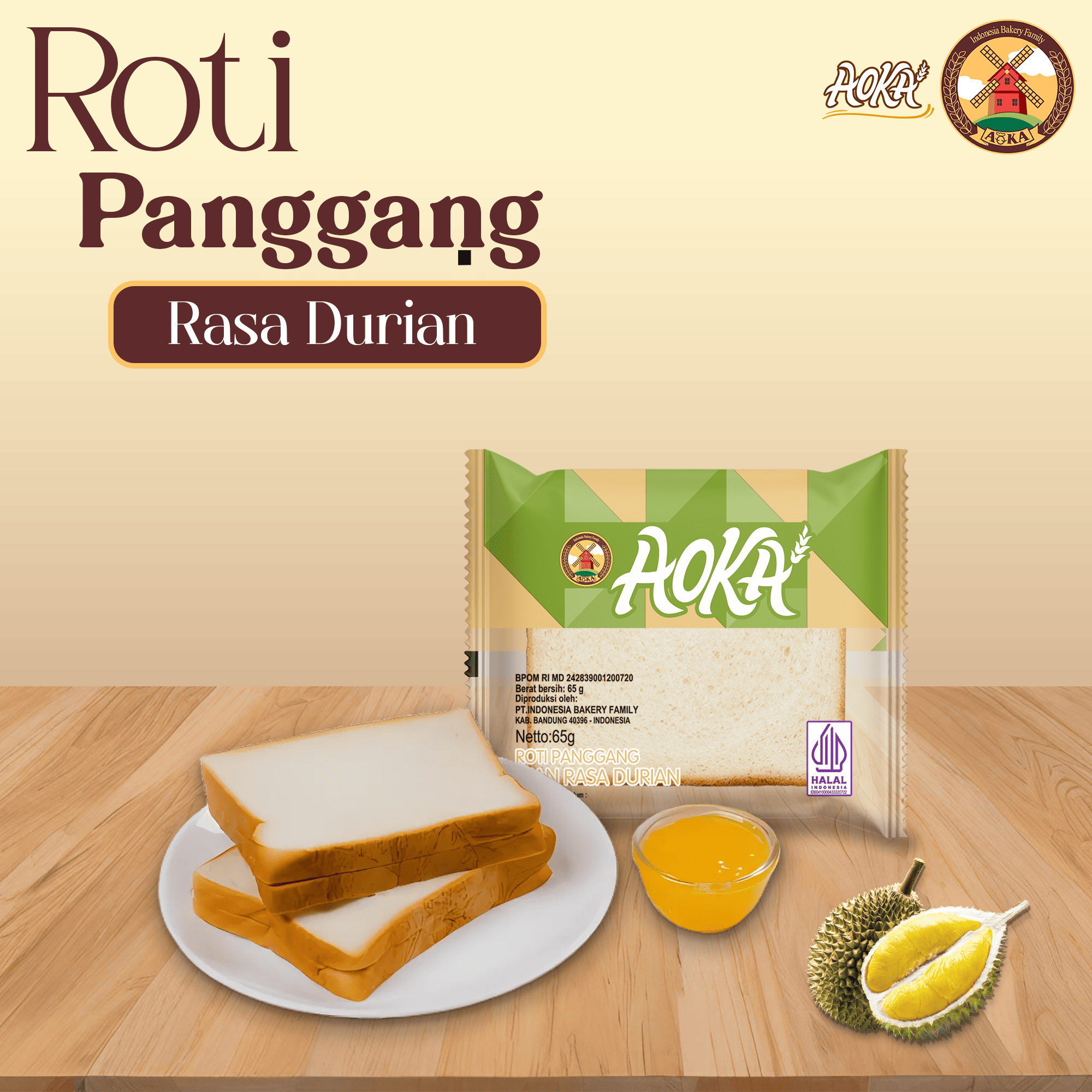 ROTI PANGGANG DURIAN