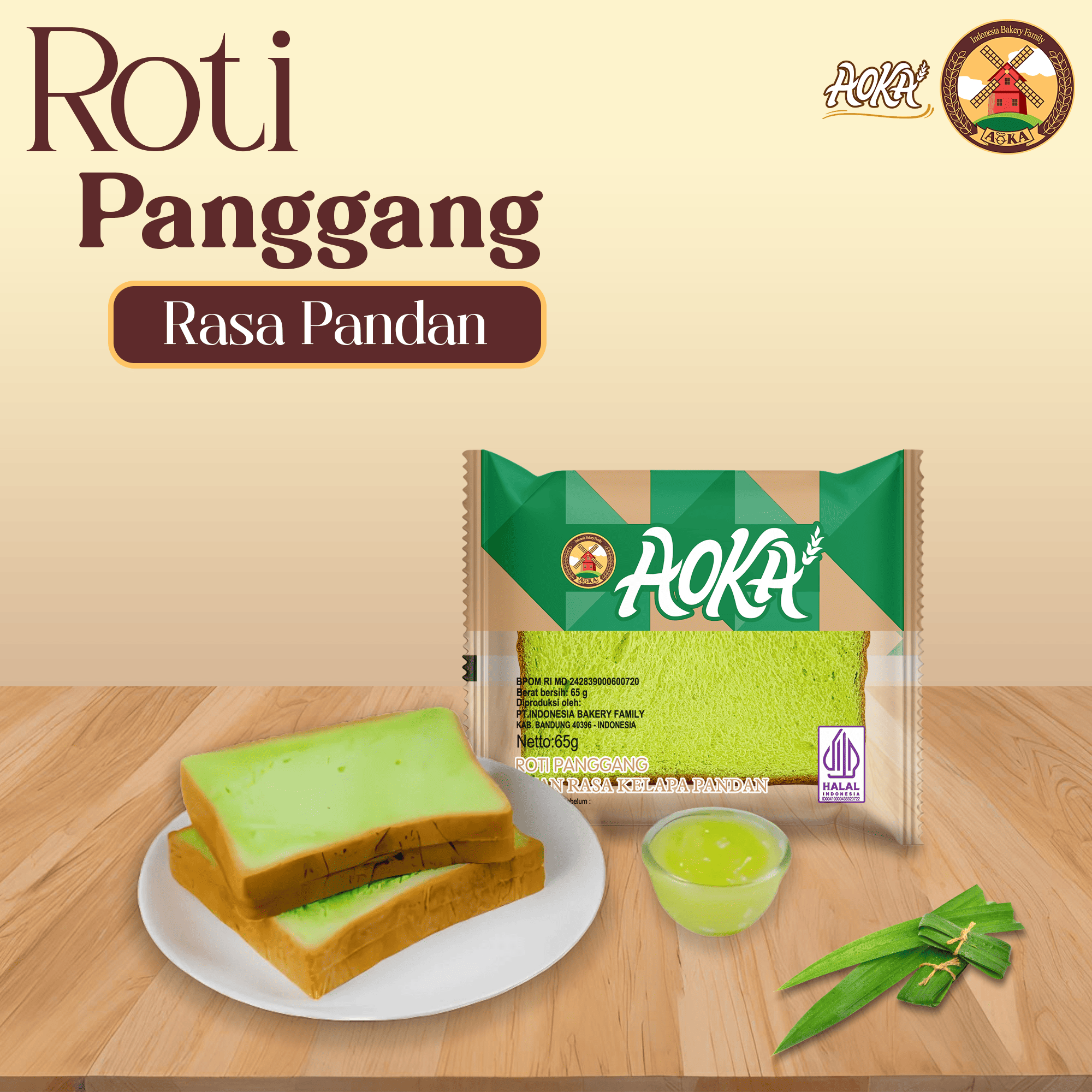 ROTI PANGGANG PANDAN